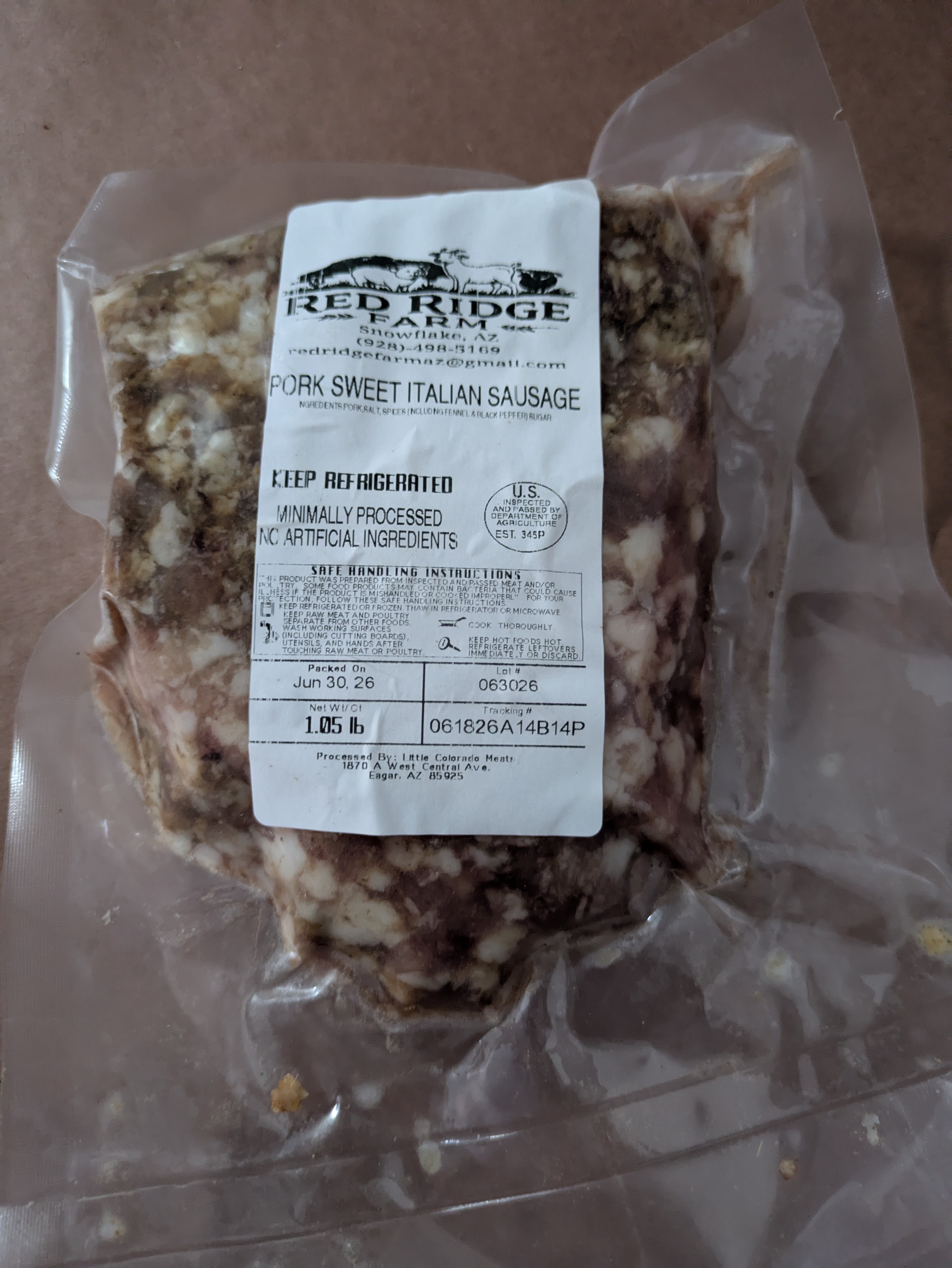 Ground Italian Sausage